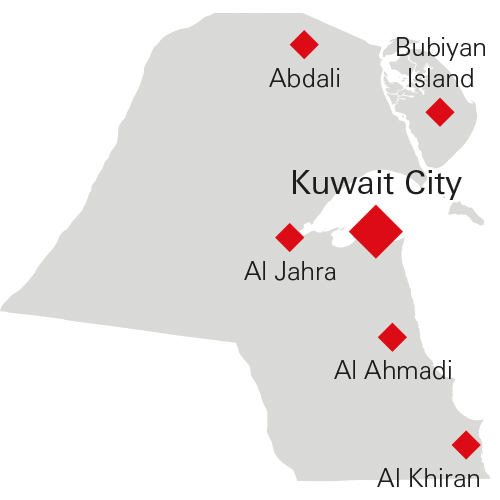 HSBC International Business Guides Kuwait   Map Kuwait 